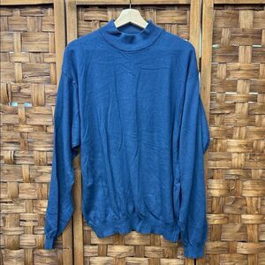 Vintage Modango Italy Men's Blue Sweater